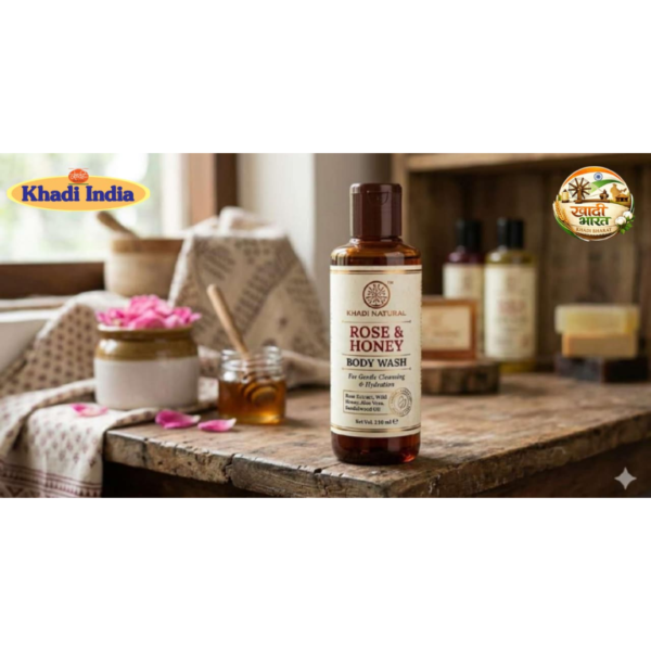 ROSE & HONEY BODY WASH